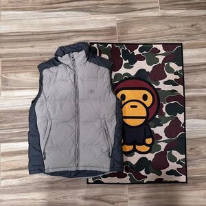 Gray Helly Hansen Vintage Mens Down Puffer Vest